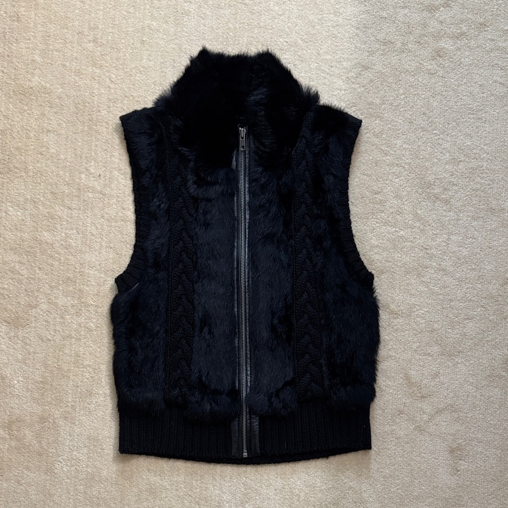 BCBGMAXAZRIA Fur Vest Y2K